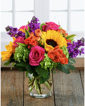 Granbury Flowers & Gifts - Vibrant Floral Garden Flower Arrangement